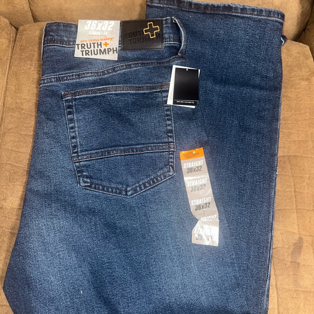 NWT Mens Truth & Triumph Jeans 36x32